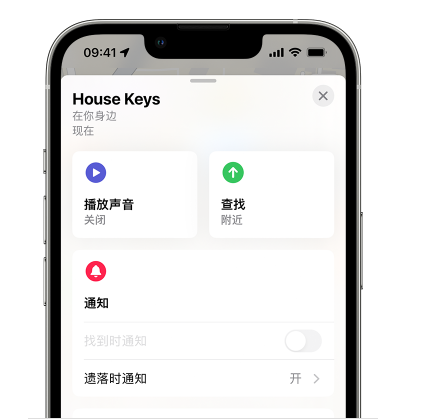 新安苹果14售后维修分享iPhone14机型如何设置遗落时通知 